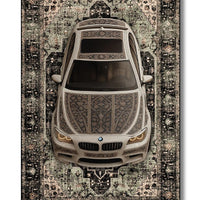 STRADALE BMW F10 X GOLD SPORT RUG - Vintage Luxury Washable Art