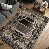 STRADALE BMW F10 X GOLD SPORT RUG - Vintage Luxury Washable Art