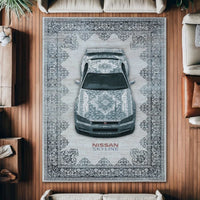 STRADALE X NISSAN GT-R34 SKYLINE RUG - Washable Automotive Art