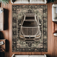 STRADALE BMW F10 X GOLD SPORT RUG - Vintage Luxury Washable Art