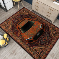 STRADALE AUDI R8 X RETRO QUATTRO RUG - Washable Automotive Art