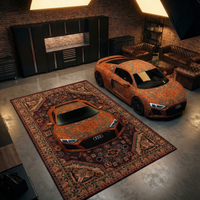 STRADALE AUDI R8 X RETRO QUATTRO RUG - Washable Automotive Art