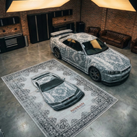 STRADALE X NISSAN GT-R34 SKYLINE RUG - Washable Automotive Art